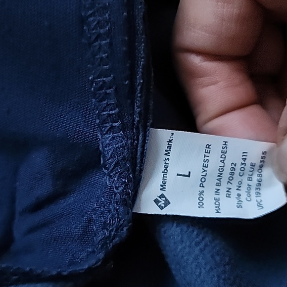 Member's Mark Quick Dry Tech Men's Joggers Blue  L - Picture 10 of 10